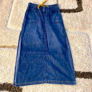 Lucky Brand long denim skirt